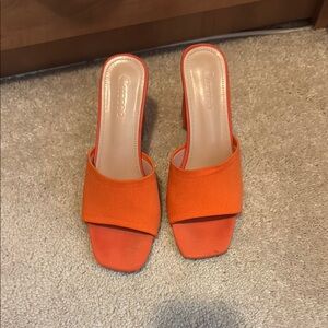 Orange Open-Toe Women's Sandals